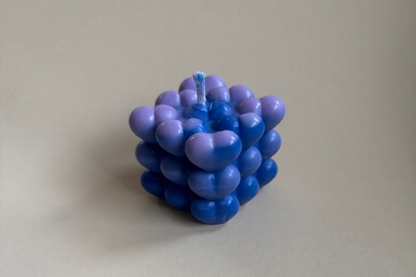 Bubble Kerze Herzform