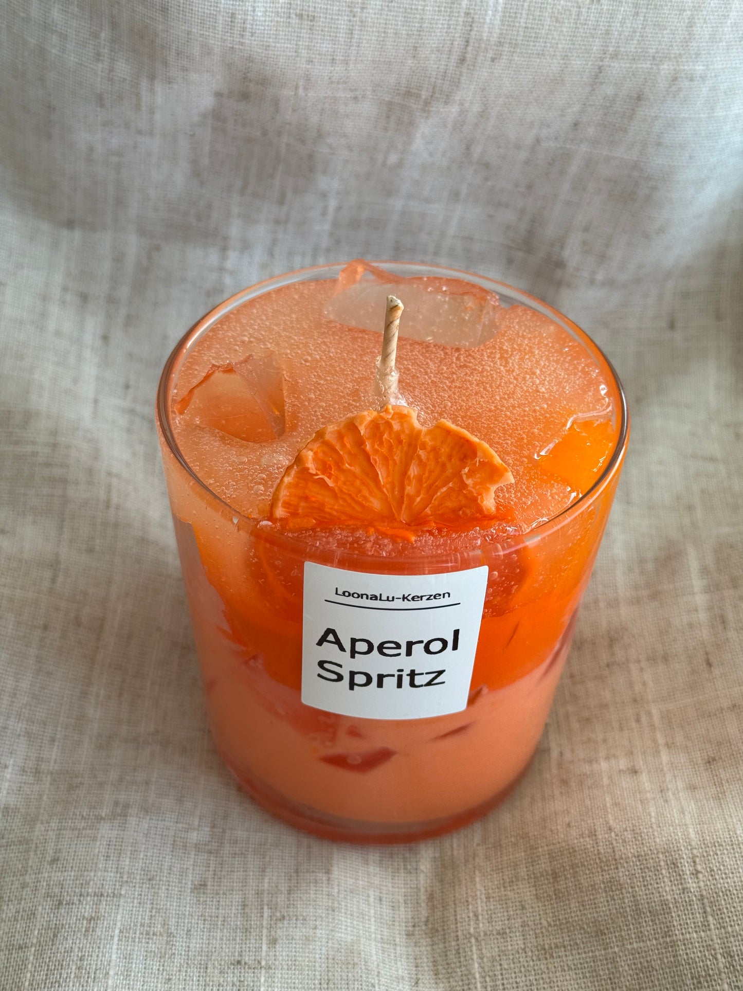 Aperol Spritz Kerze
