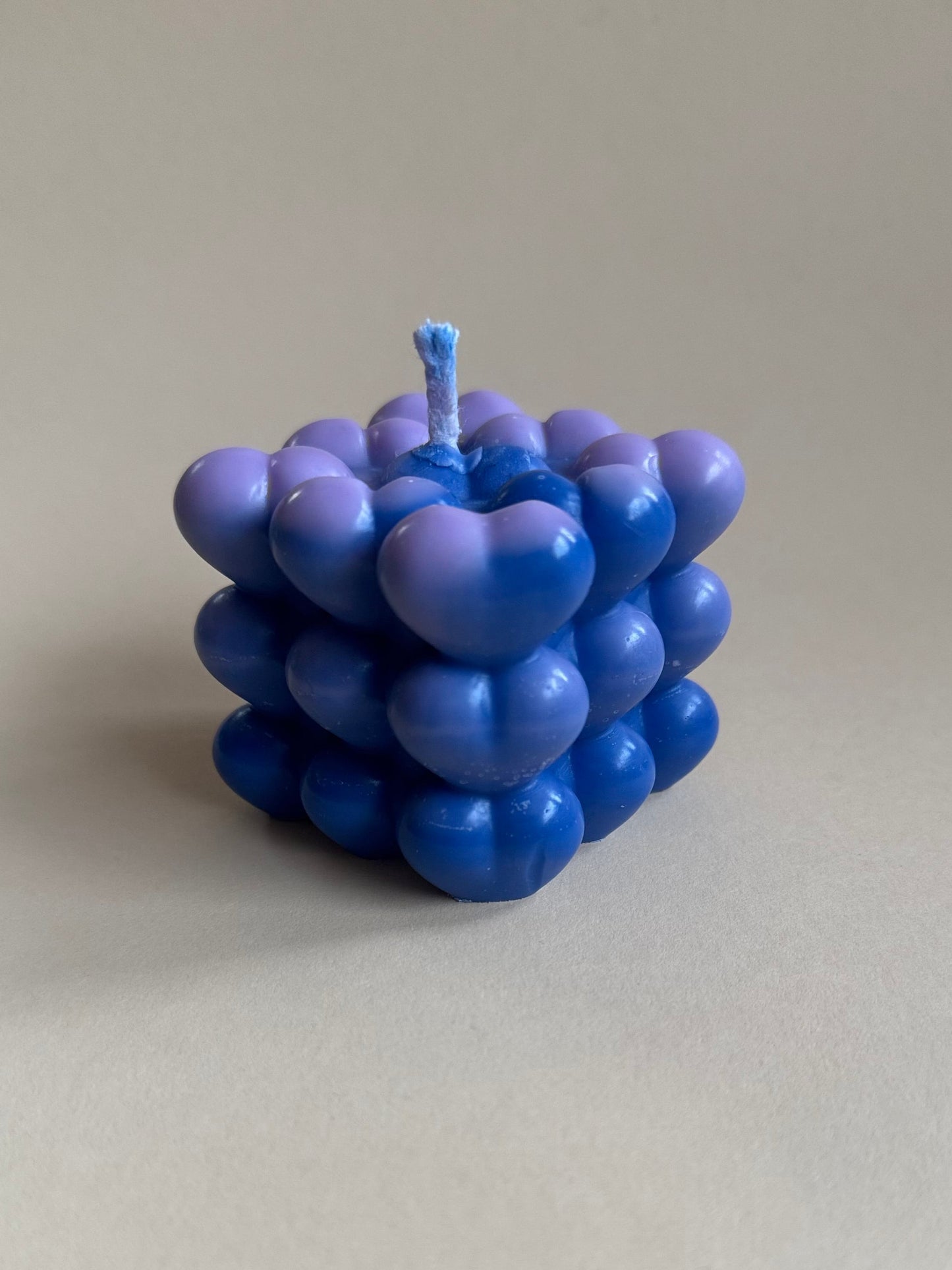 Bubble Kerze Herzform