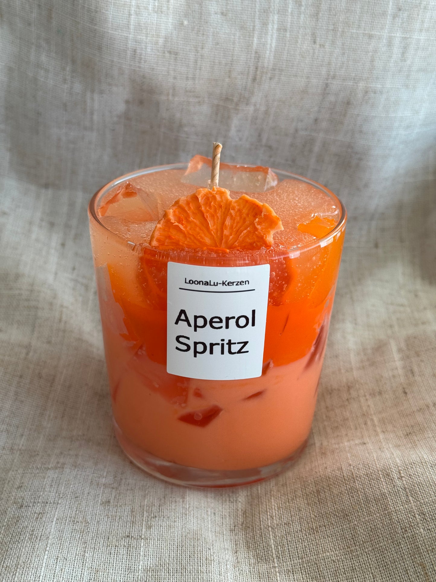 Aperol Spritz Kerze