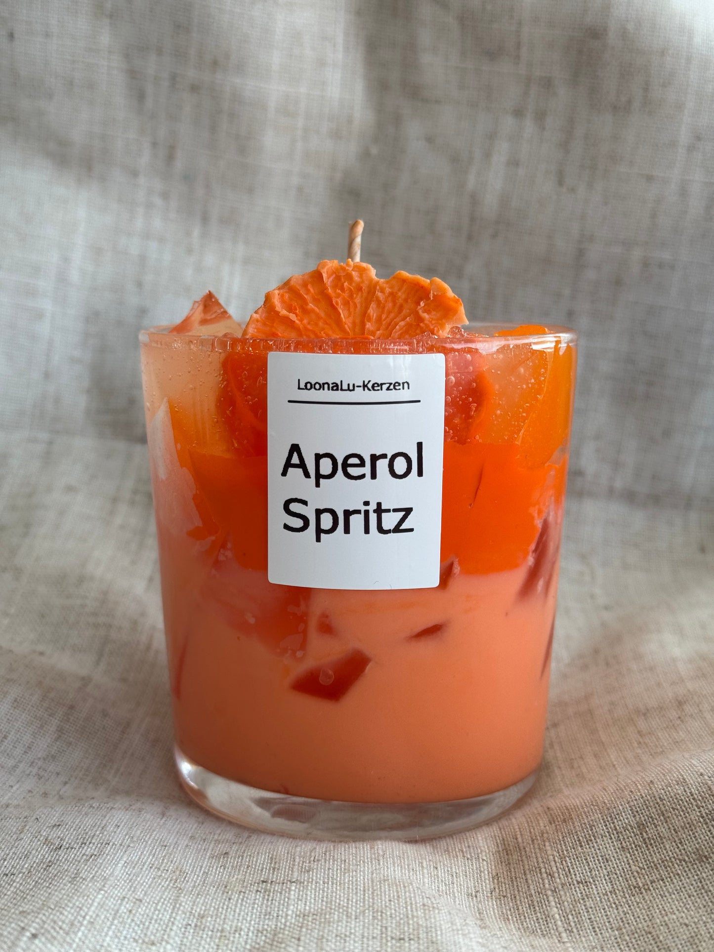 Aperol Spritz Kerze