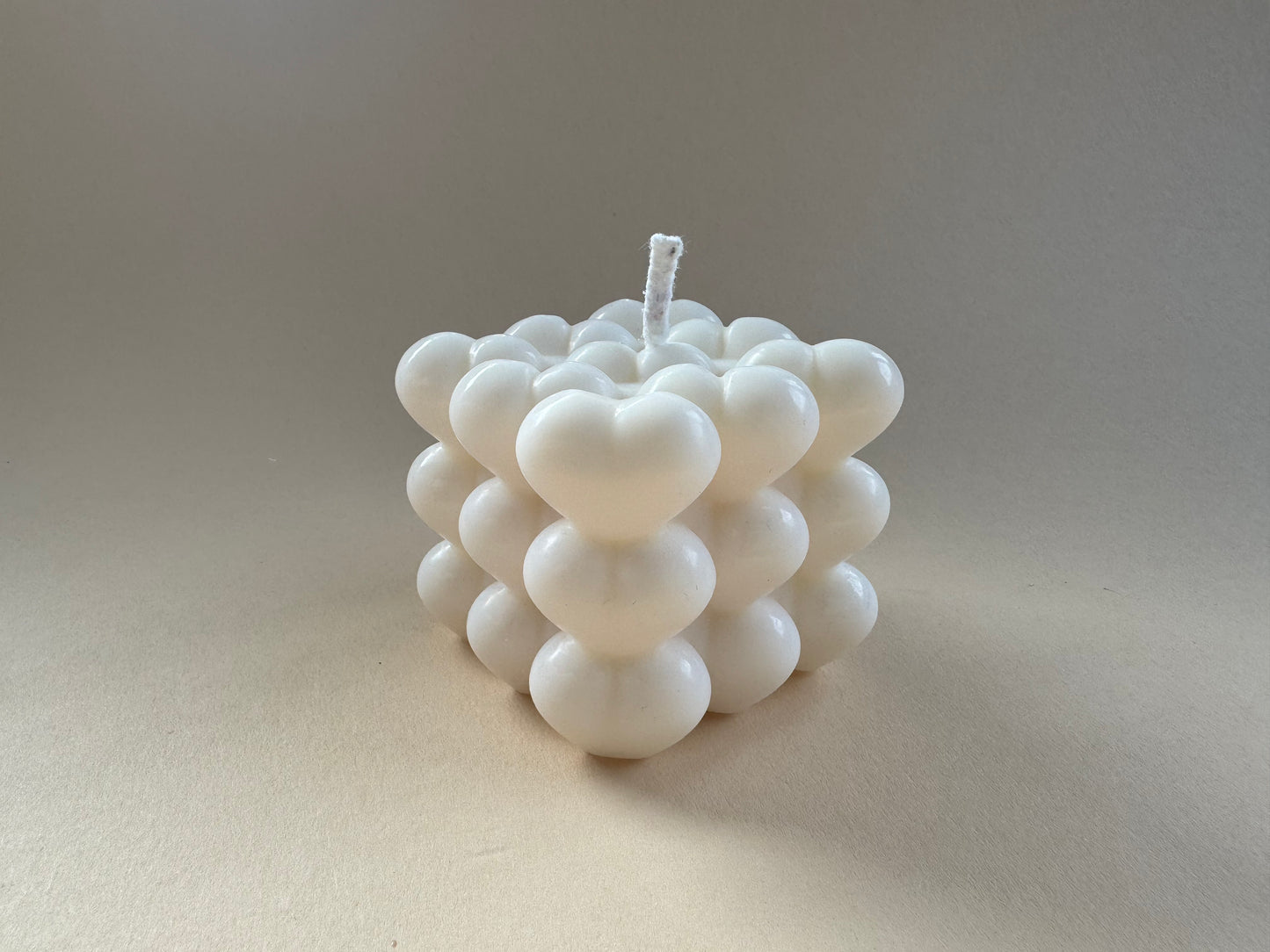 Bubble Kerze Herzform